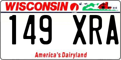 WI license plate 149XRA