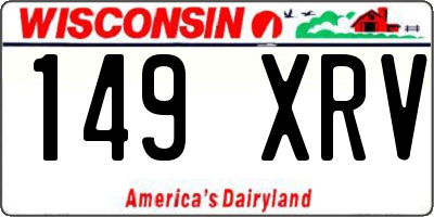 WI license plate 149XRV