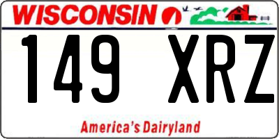 WI license plate 149XRZ