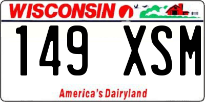 WI license plate 149XSM