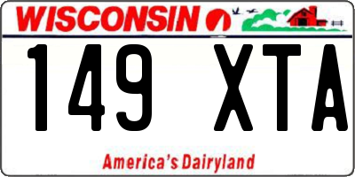 WI license plate 149XTA