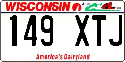 WI license plate 149XTJ