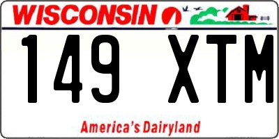 WI license plate 149XTM