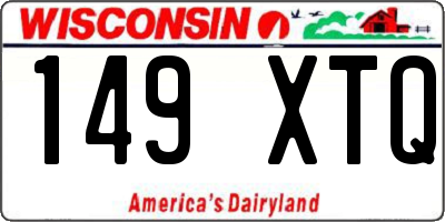 WI license plate 149XTQ