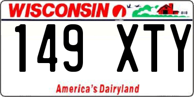 WI license plate 149XTY