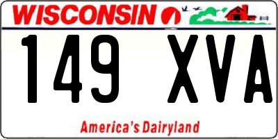 WI license plate 149XVA