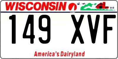 WI license plate 149XVF