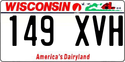 WI license plate 149XVH