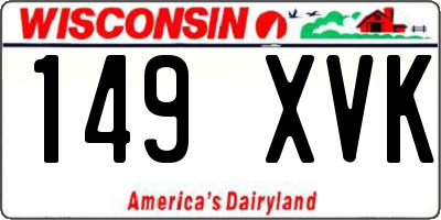 WI license plate 149XVK
