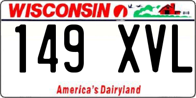 WI license plate 149XVL