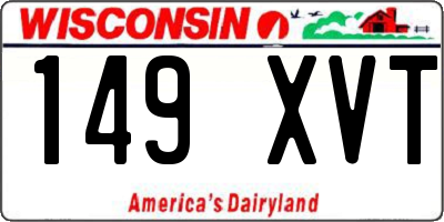 WI license plate 149XVT