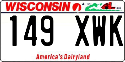 WI license plate 149XWK