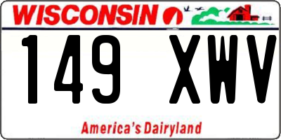 WI license plate 149XWV