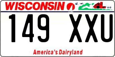 WI license plate 149XXU