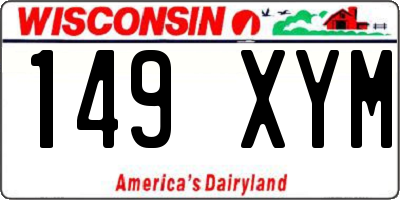 WI license plate 149XYM