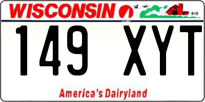 WI license plate 149XYT
