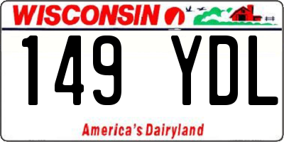 WI license plate 149YDL