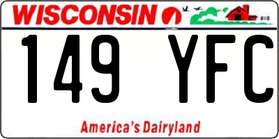 WI license plate 149YFC