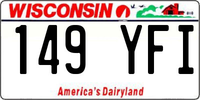 WI license plate 149YFI