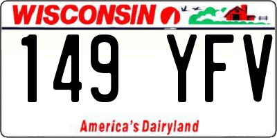 WI license plate 149YFV