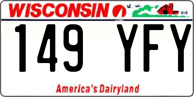 WI license plate 149YFY