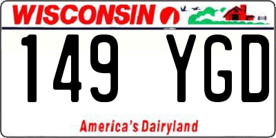 WI license plate 149YGD
