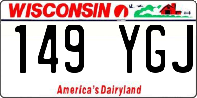 WI license plate 149YGJ