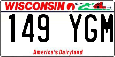WI license plate 149YGM