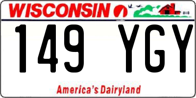 WI license plate 149YGY