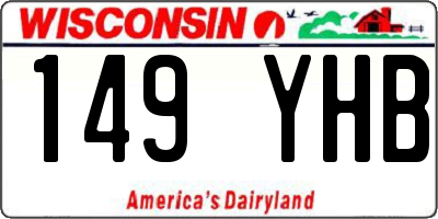 WI license plate 149YHB