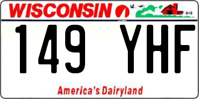 WI license plate 149YHF