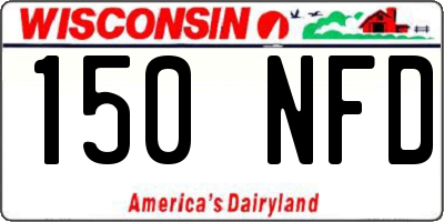 WI license plate 150NFD