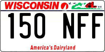 WI license plate 150NFF