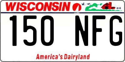 WI license plate 150NFG