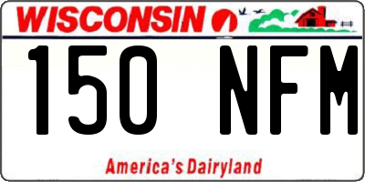 WI license plate 150NFM