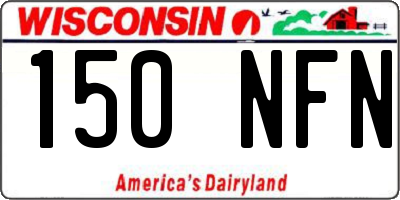 WI license plate 150NFN