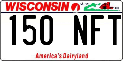WI license plate 150NFT