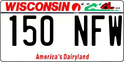 WI license plate 150NFW