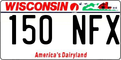 WI license plate 150NFX