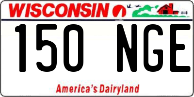 WI license plate 150NGE