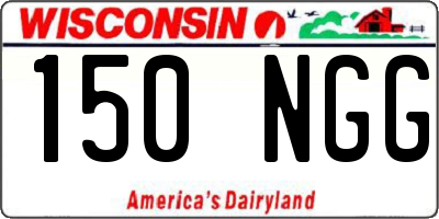 WI license plate 150NGG