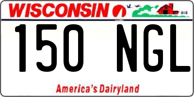 WI license plate 150NGL