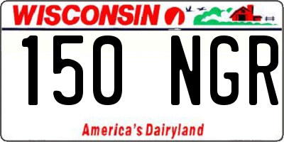 WI license plate 150NGR