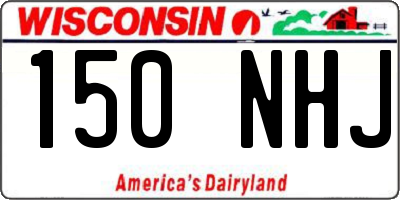 WI license plate 150NHJ
