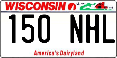 WI license plate 150NHL