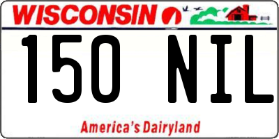 WI license plate 150NIL