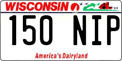 WI license plate 150NIP