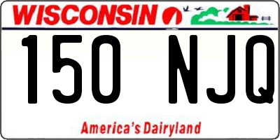 WI license plate 150NJQ