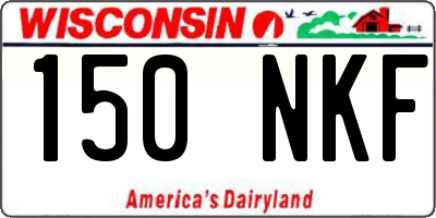 WI license plate 150NKF