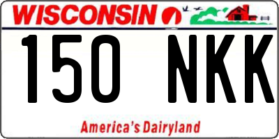 WI license plate 150NKK